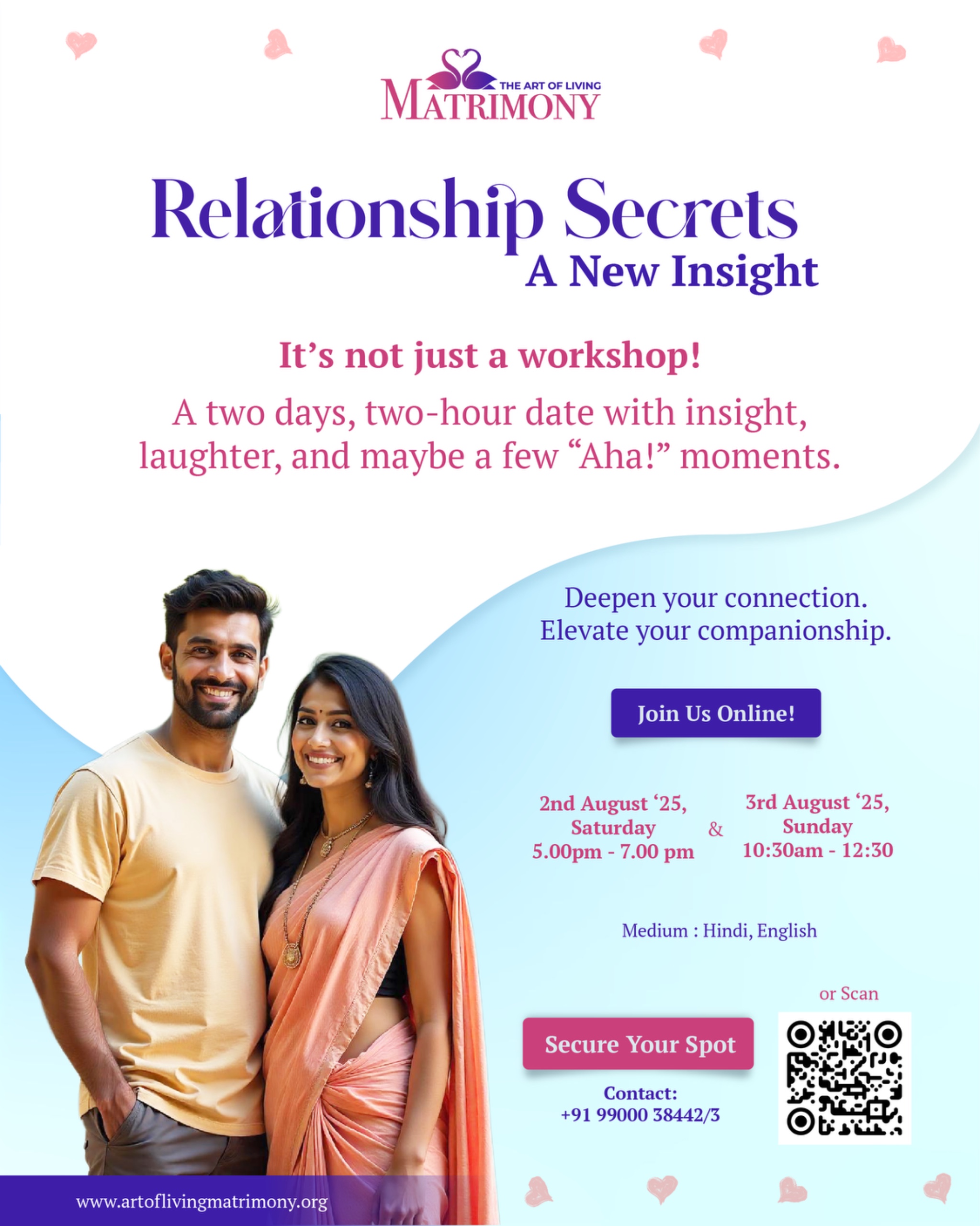 Online Relationship Secrets Workshop | 02-03 Aug